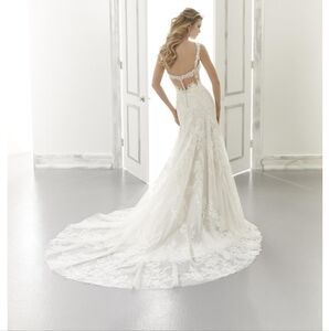 Aviva 2194 Morilee by Madeline Gardner wedding dress size 10 color ivory/honey